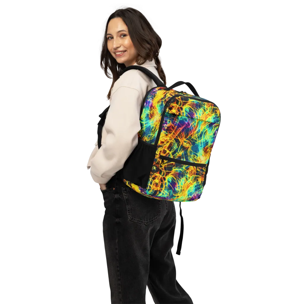 Kapp's Kaleidoscope on Utility Backpack — Back