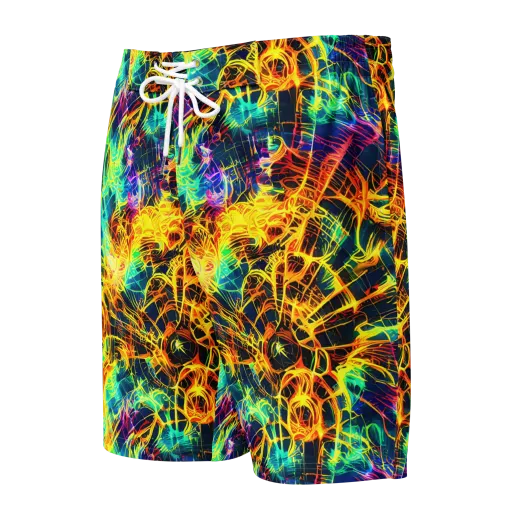 Kapp's Kaleidoscope on a Men's Board Shorts