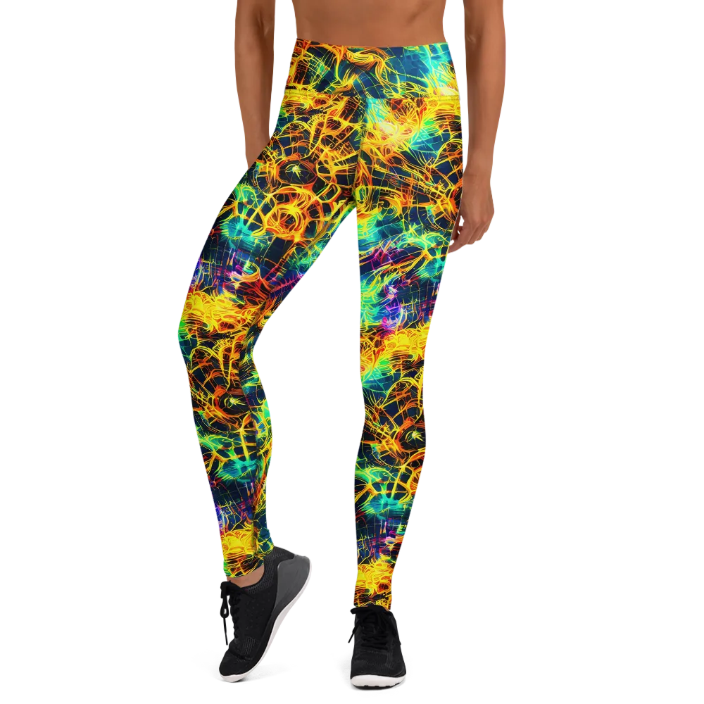 Kapp's Kaleidoscope on Yoga Leggings — Front