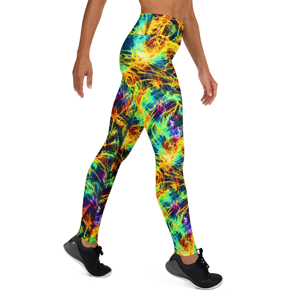 Kapp's Kaleidoscope on Yoga Leggings — Right
