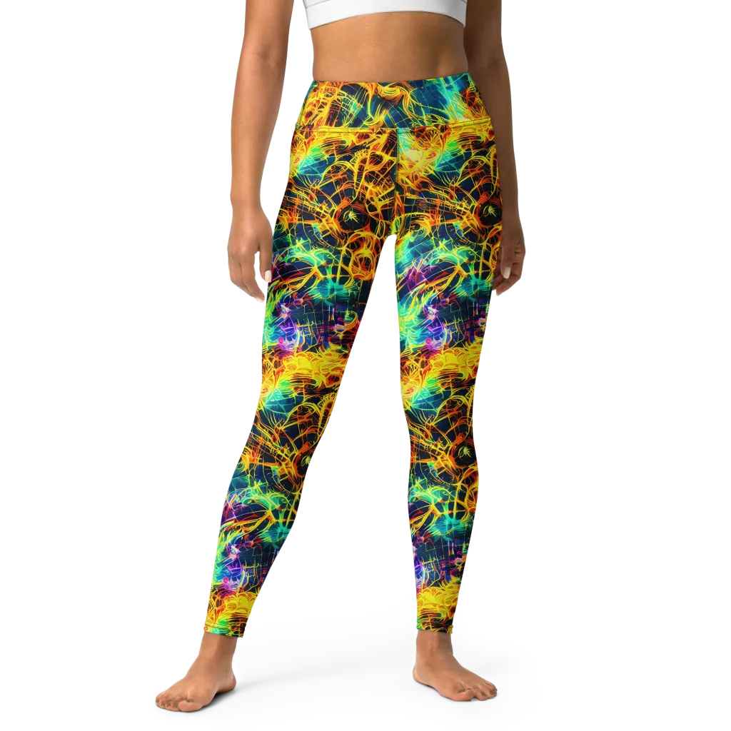 Kapp's Kaleidoscope on Yoga Leggings — Front