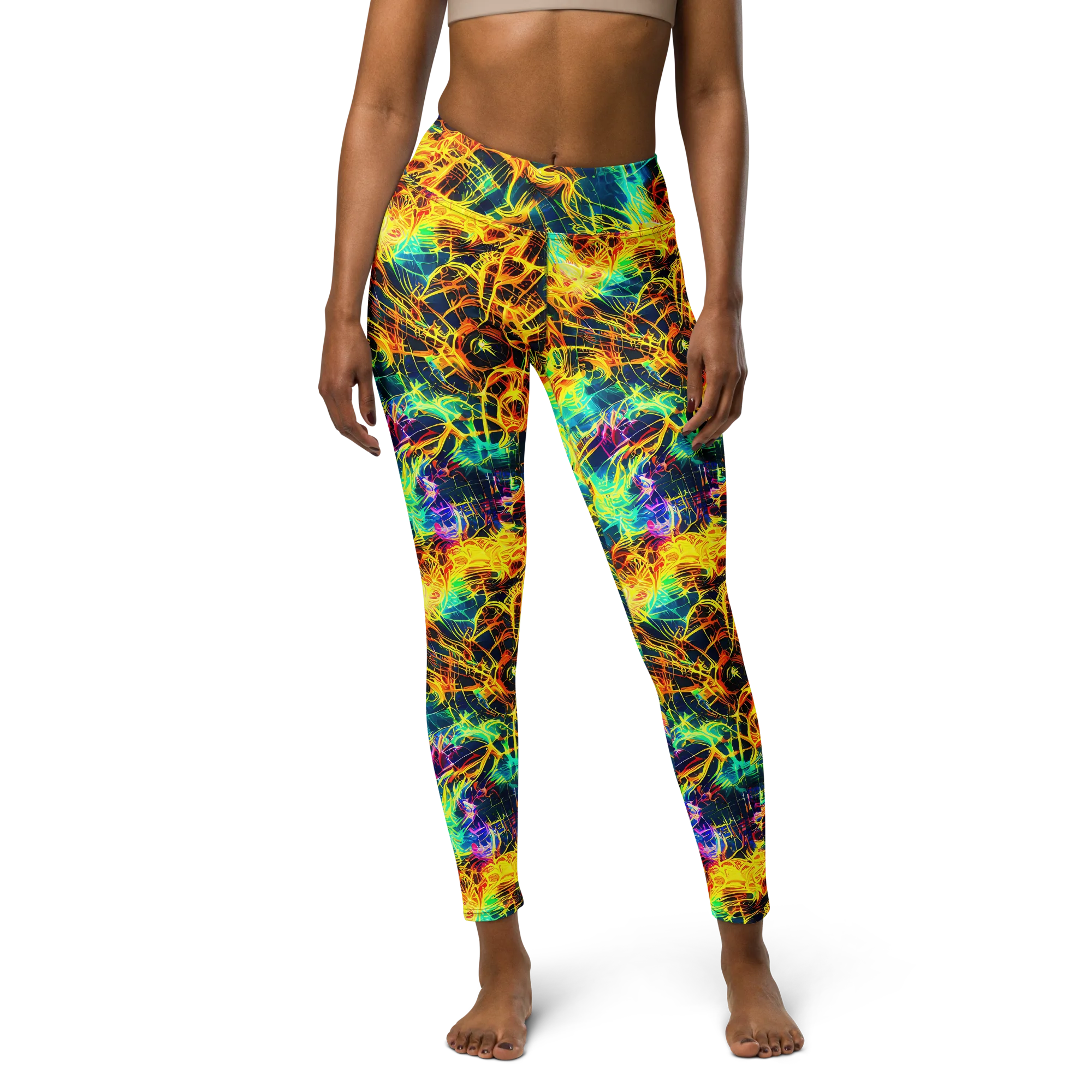 Kapp's Kaleidoscope on Yoga Leggings — Front