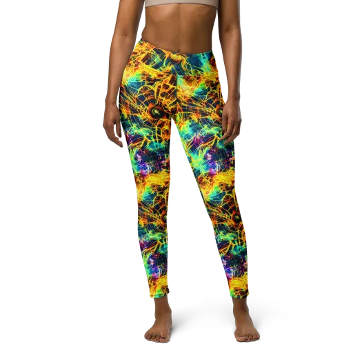 Kapp's Kaleidoscope on a Yoga Leggings