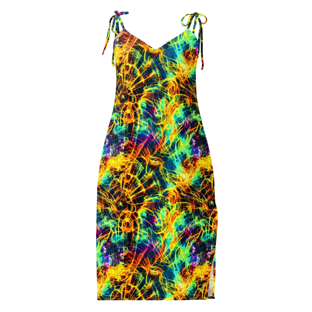 Kapp's Kaleidoscope on Slip Dress — Front