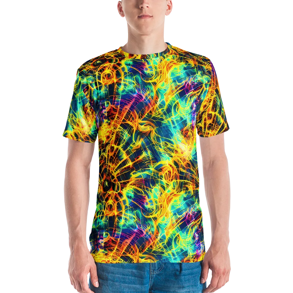 Kapp's Kaleidoscope on Men's Crew Neck T-Shirt — Front