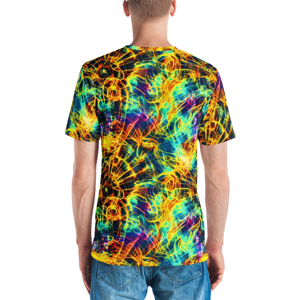 Kapp's Kaleidoscope on Men's Crew Neck T-Shirt — Back