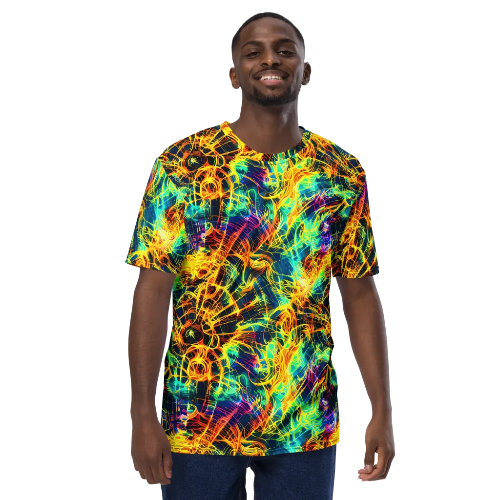 Kapp's Kaleidoscope on Men's Crew Neck T-Shirt — Front