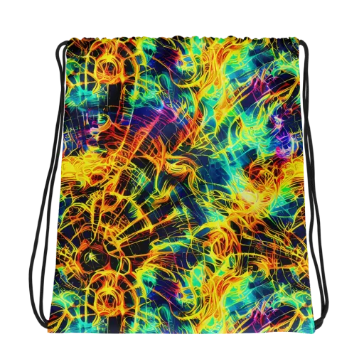 Kapp's Kaleidoscope on a Drawstring Bag