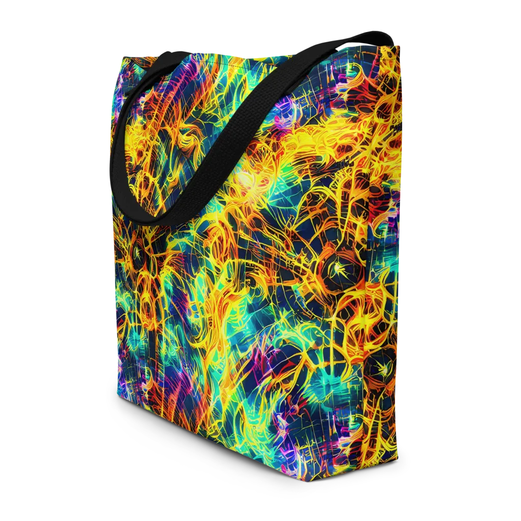 Kapp's Kaleidoscope on Large Tote Bag W/ Pocket — Front