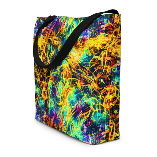Kapp's Kaleidoscope on a Large Tote Bag W/ Pocket