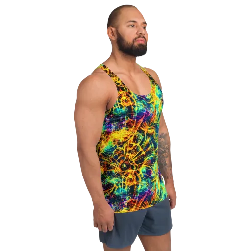 Kapp's Kaleidoscope on a Men's Tank Top
