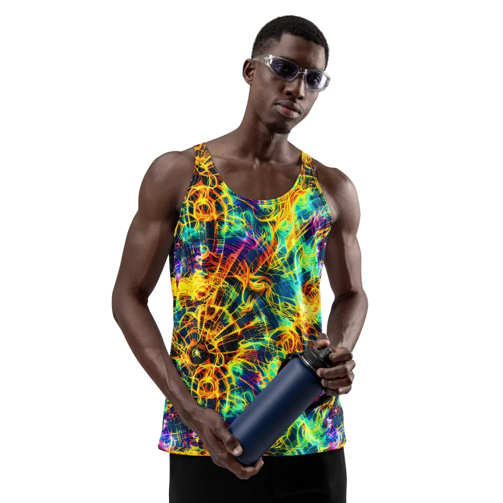 Kapp's Kaleidoscope on Men's Tank Top — Front