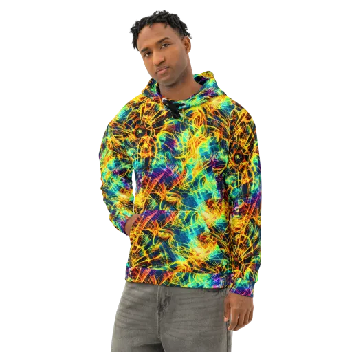 Kapp's Kaleidoscope on a Cotton Hoodie