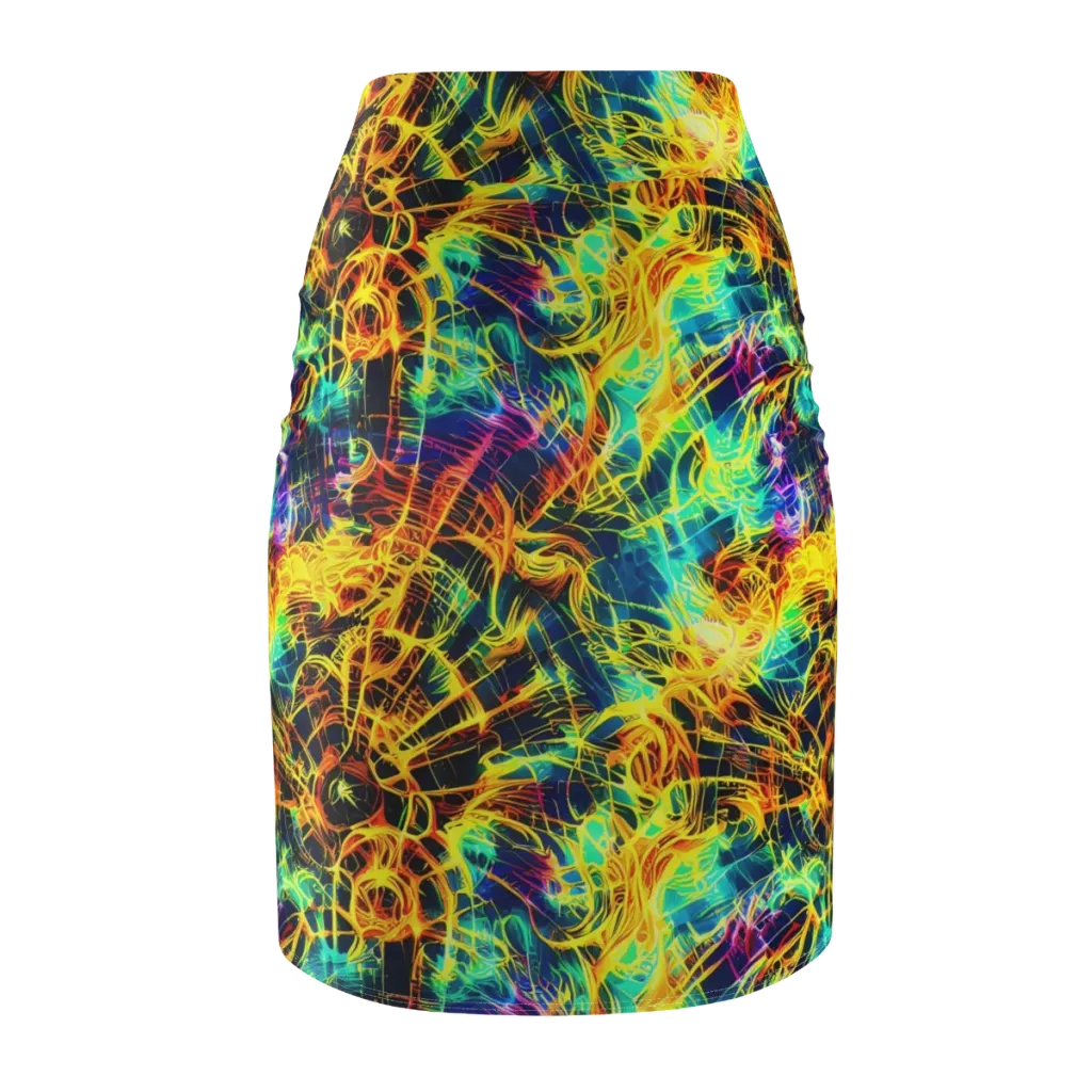 Kapp's Kaleidoscope on Pencil Skirt — Back
