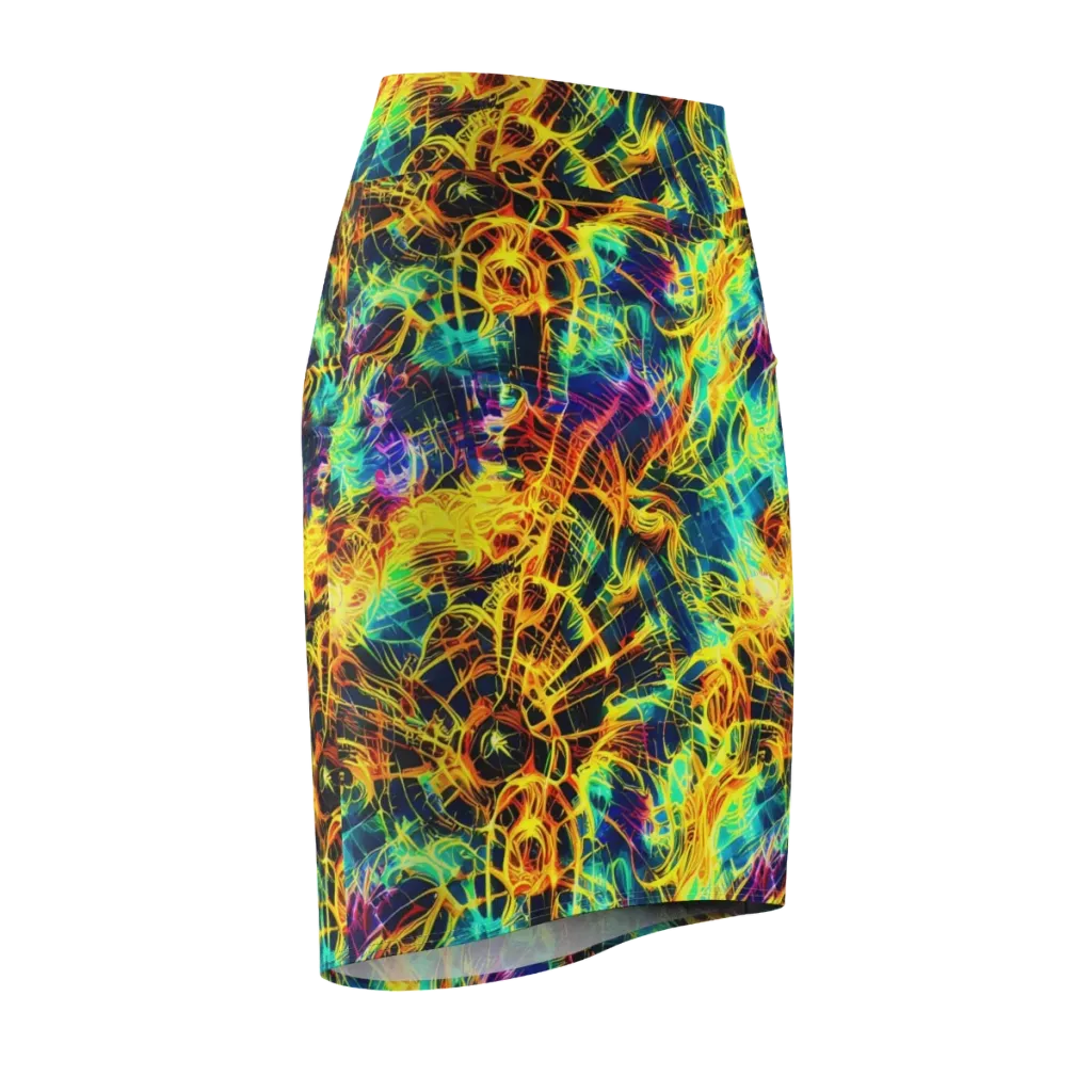 Kapp's Kaleidoscope on Pencil Skirt — Front Side