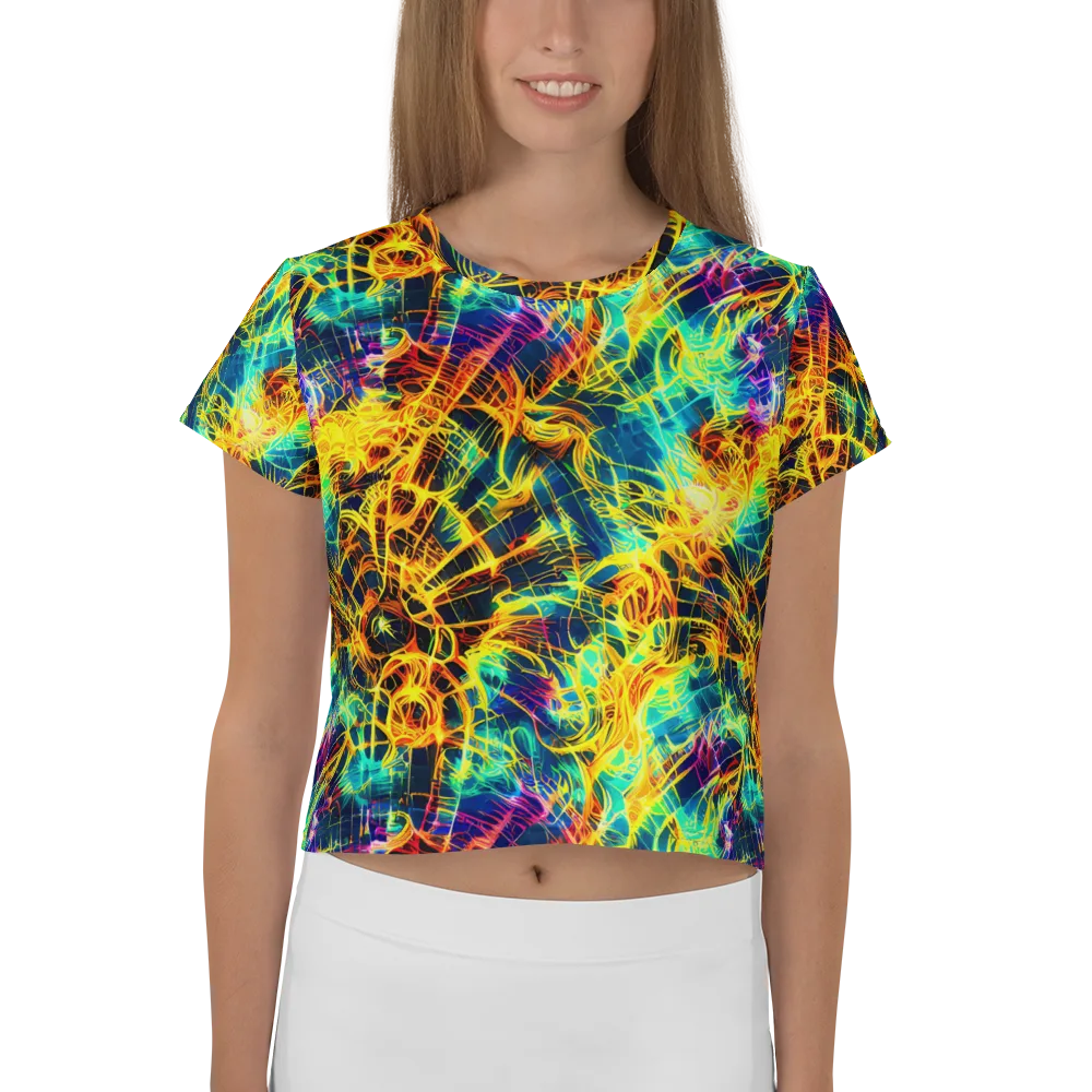 Kapp's Kaleidoscope on Crop Tee — Front