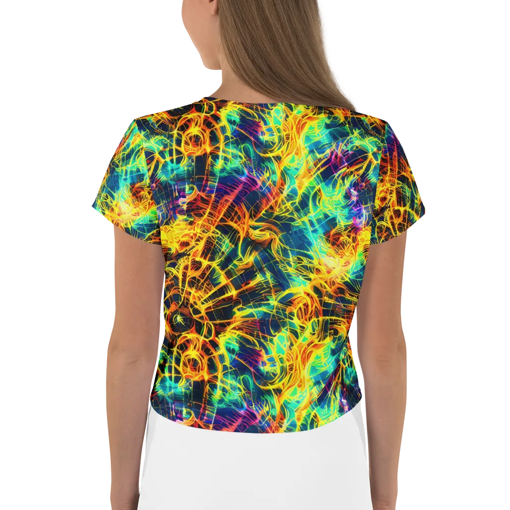 Kapp's Kaleidoscope on Crop Tee — Back