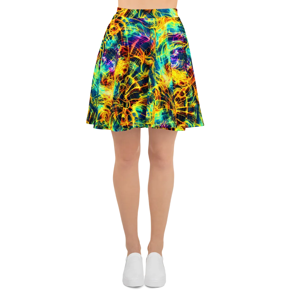Kapp's Kaleidoscope on Skater Skirt — Front