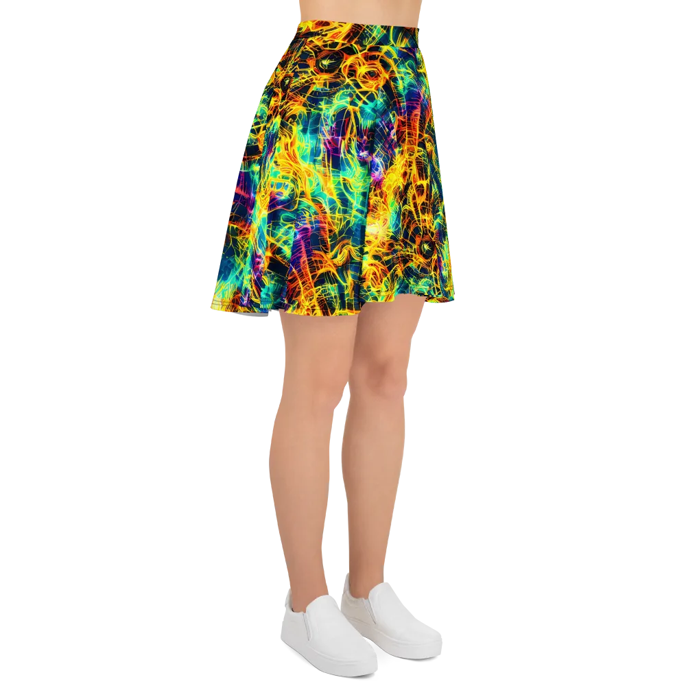 Kapp's Kaleidoscope on Skater Skirt — Right