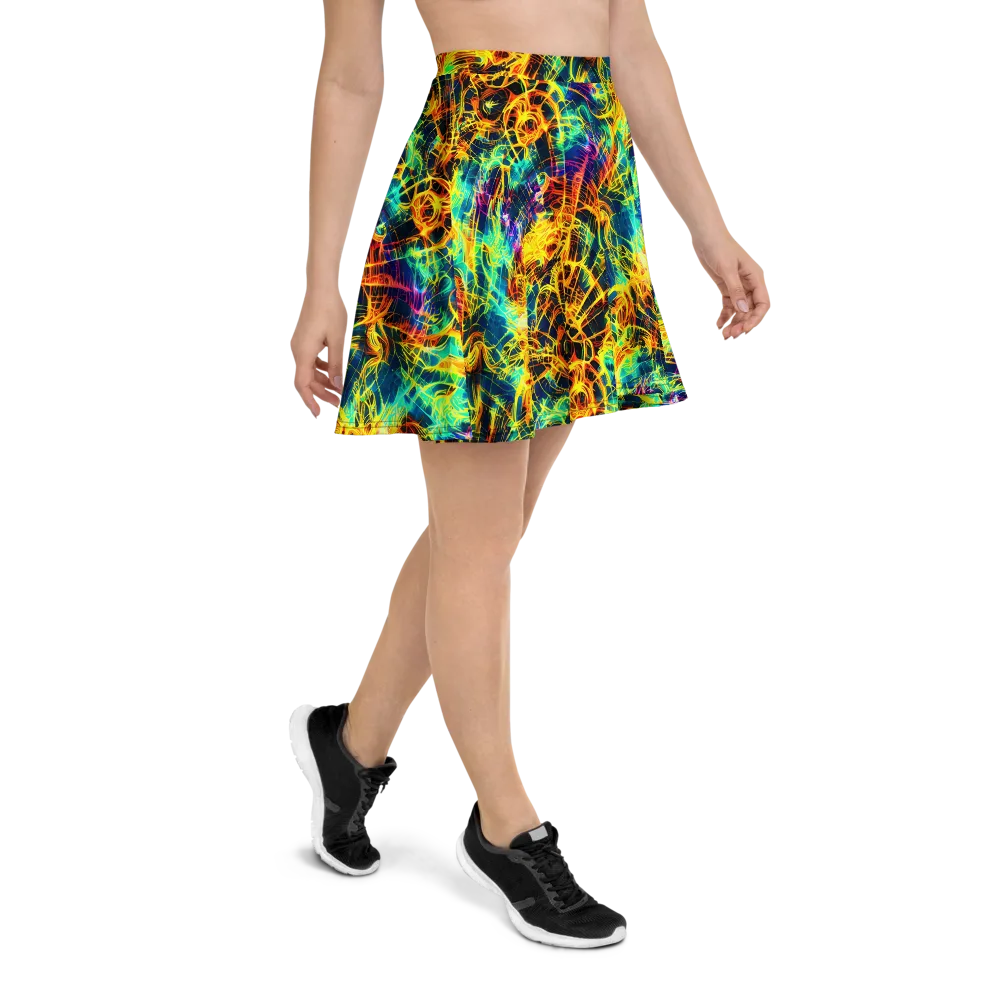 Kapp's Kaleidoscope on Skater Skirt — Right