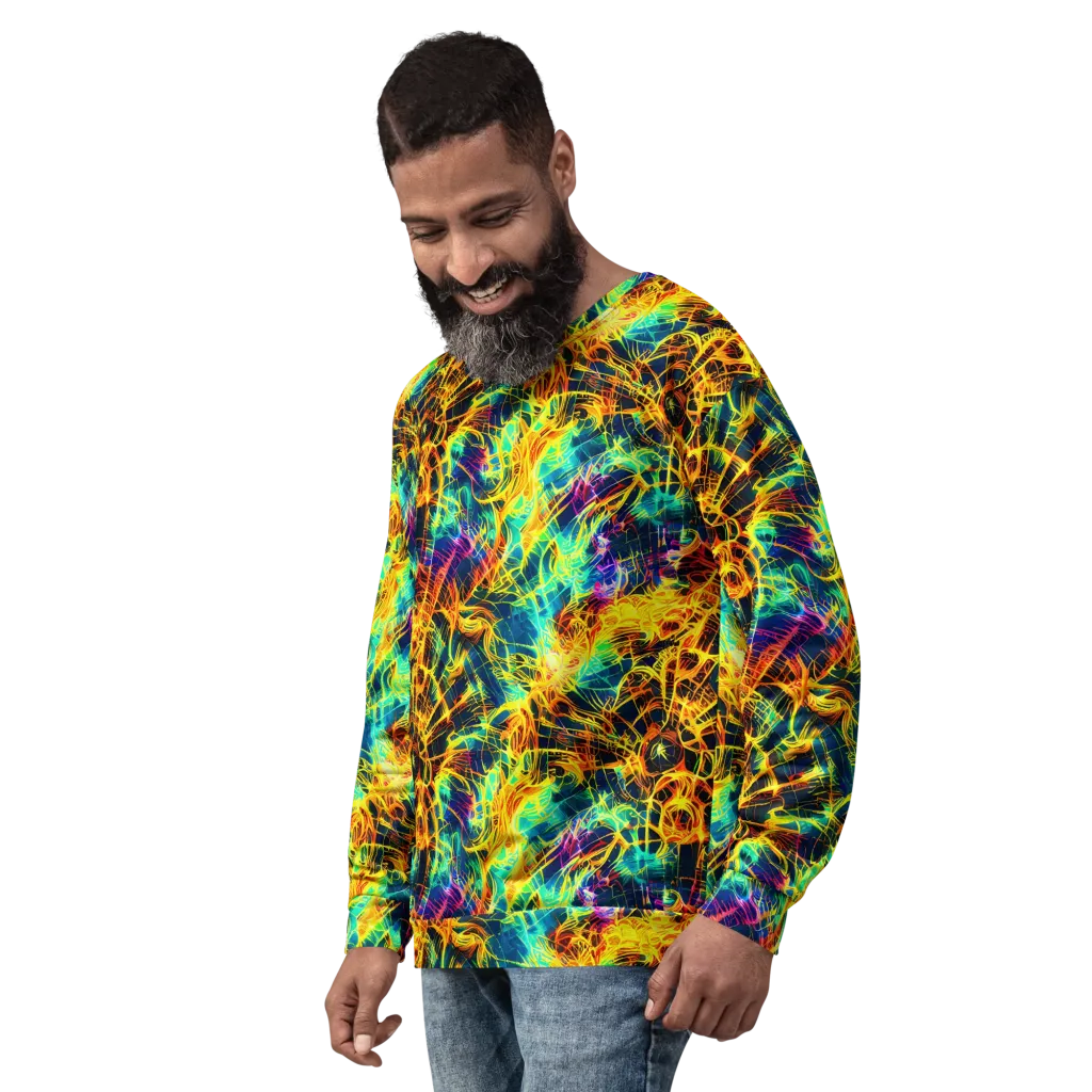 Kapp's Kaleidoscope on Sweatshirt — Left Front
