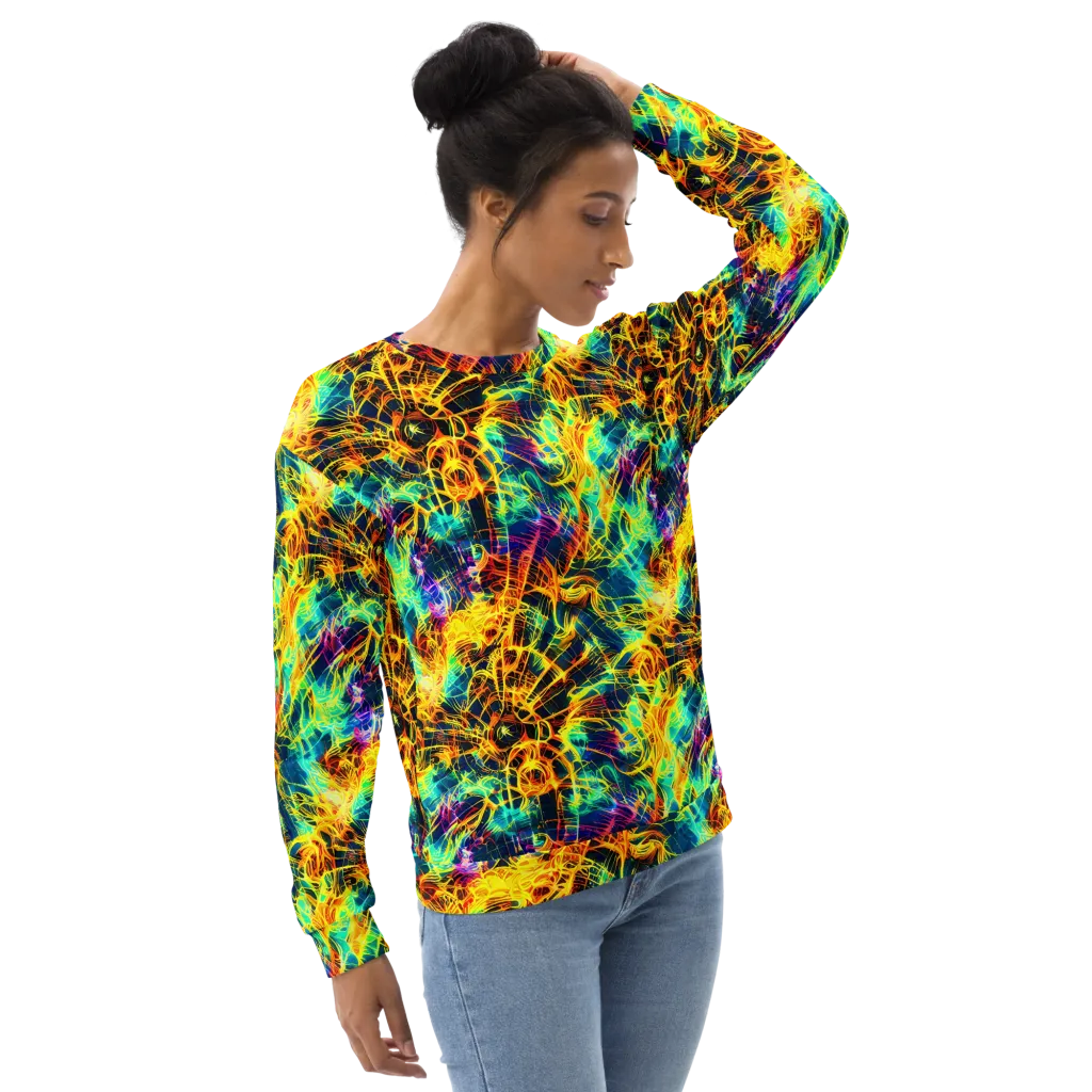 Kapp's Kaleidoscope on Sweatshirt — Right Front