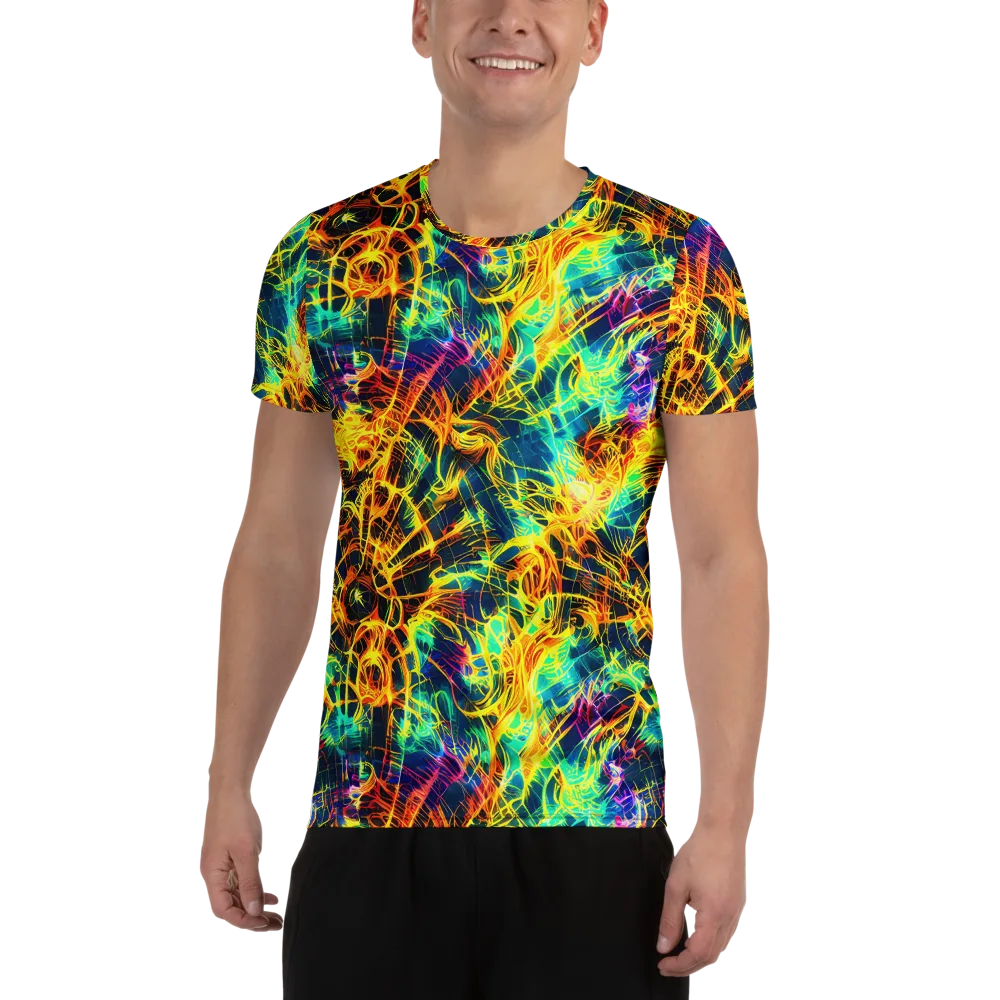 Kapp's Kaleidoscope on Men's Athletic T-Shirt — Front