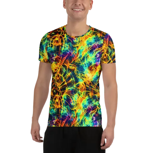Kapp's Kaleidoscope on a Men's Athletic T-Shirt