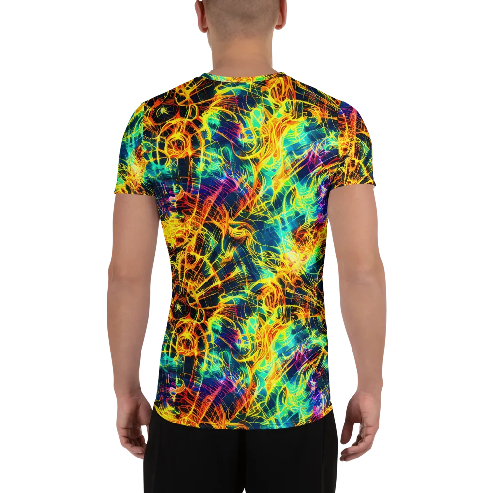 Kapp's Kaleidoscope on Men's Athletic T-Shirt — Back
