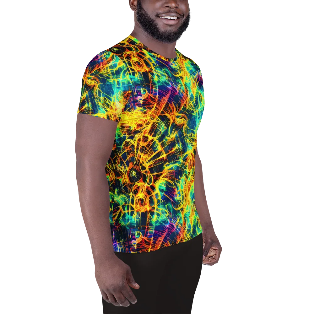 Kapp's Kaleidoscope on Men's Athletic T-Shirt — Right
