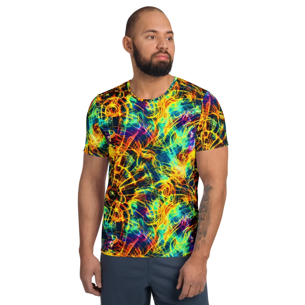 Kapp's Kaleidoscope on Men's Athletic T-Shirt — Front