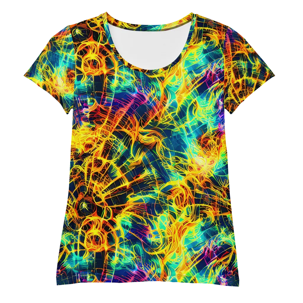 Kapp's Kaleidoscope on Women's Athletic T-Shirt — Front