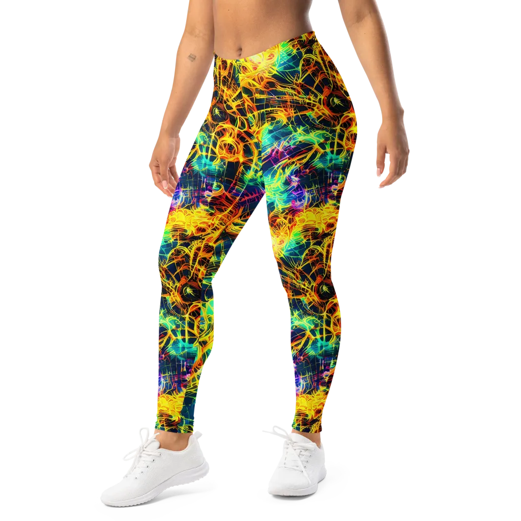 Kapp's Kaleidoscope on Leggings — Left Front