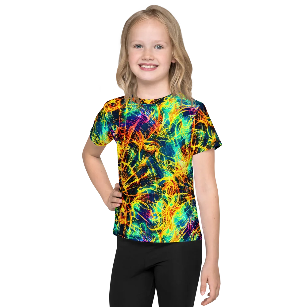 Kapp's Kaleidoscope on Kids Crew Neck T-Shirt — Front