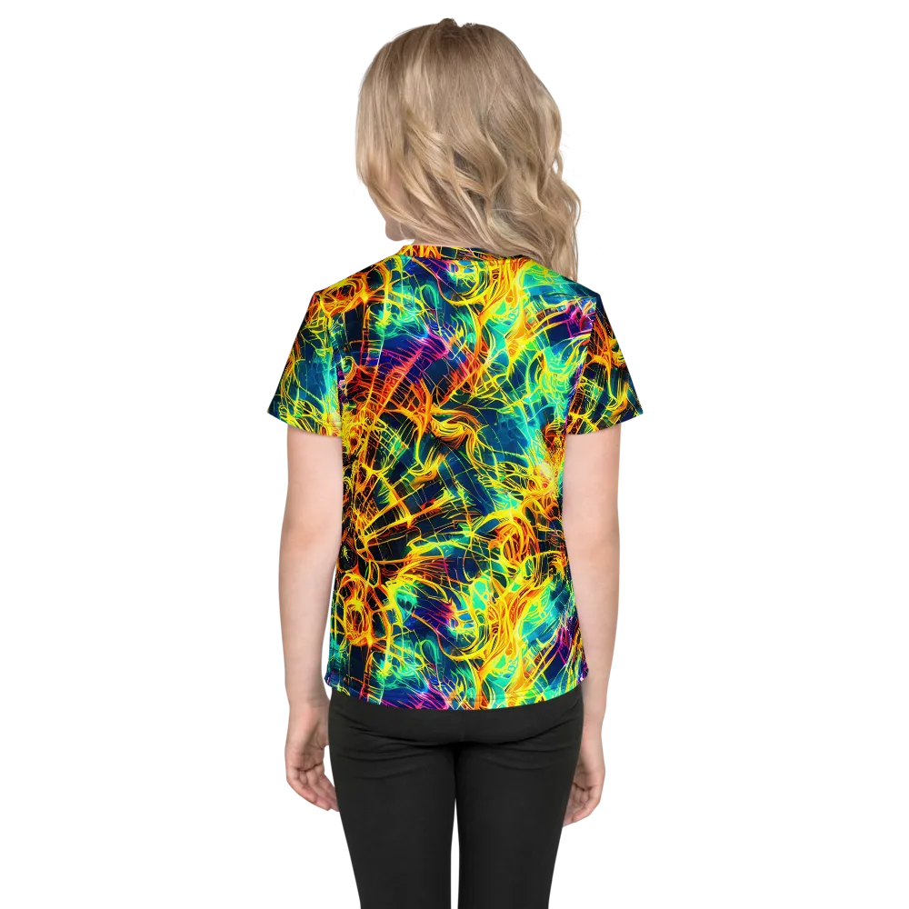 Kapp's Kaleidoscope on Kids Crew Neck T-Shirt — Back
