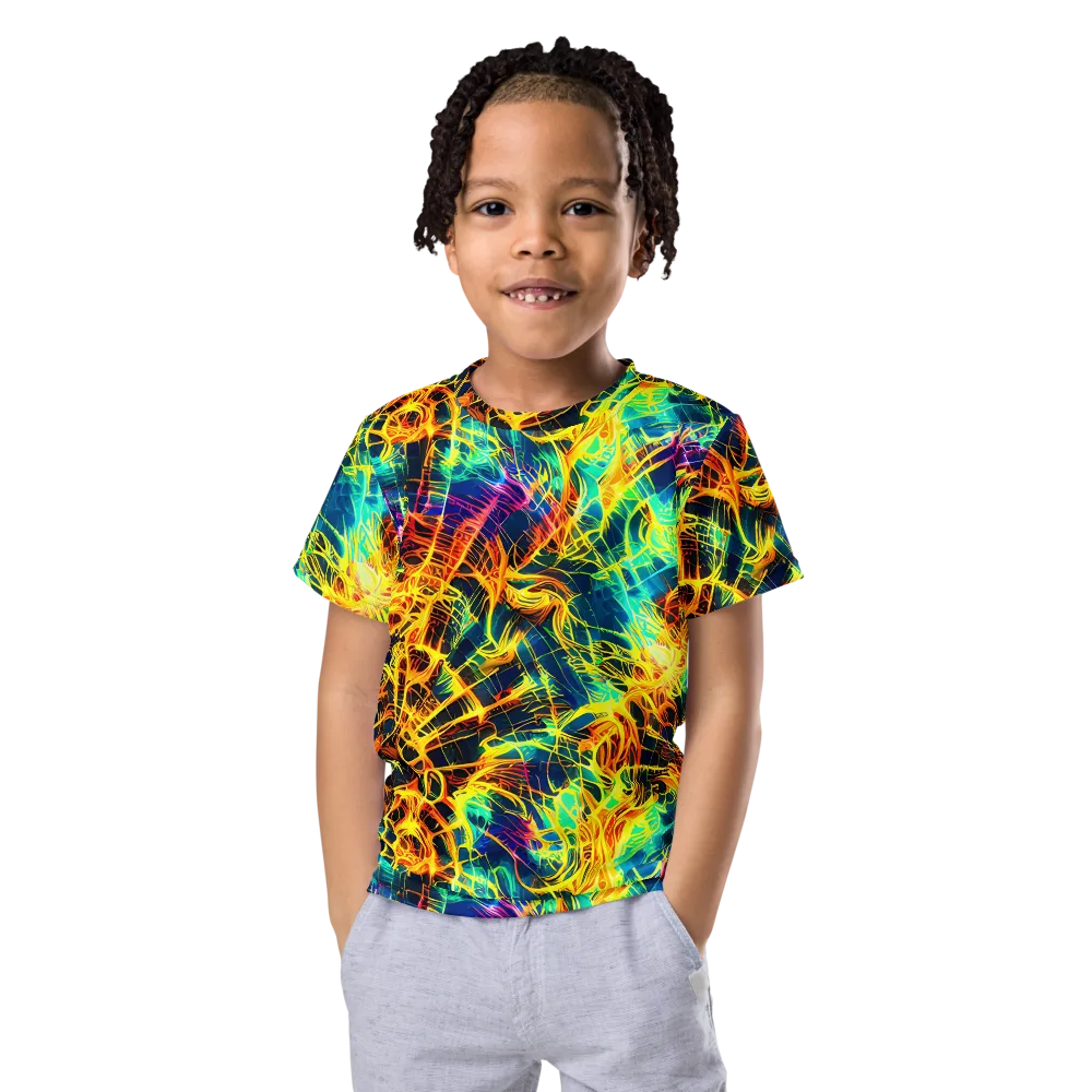 Kapp's Kaleidoscope on Kids Crew Neck T-Shirt — Front