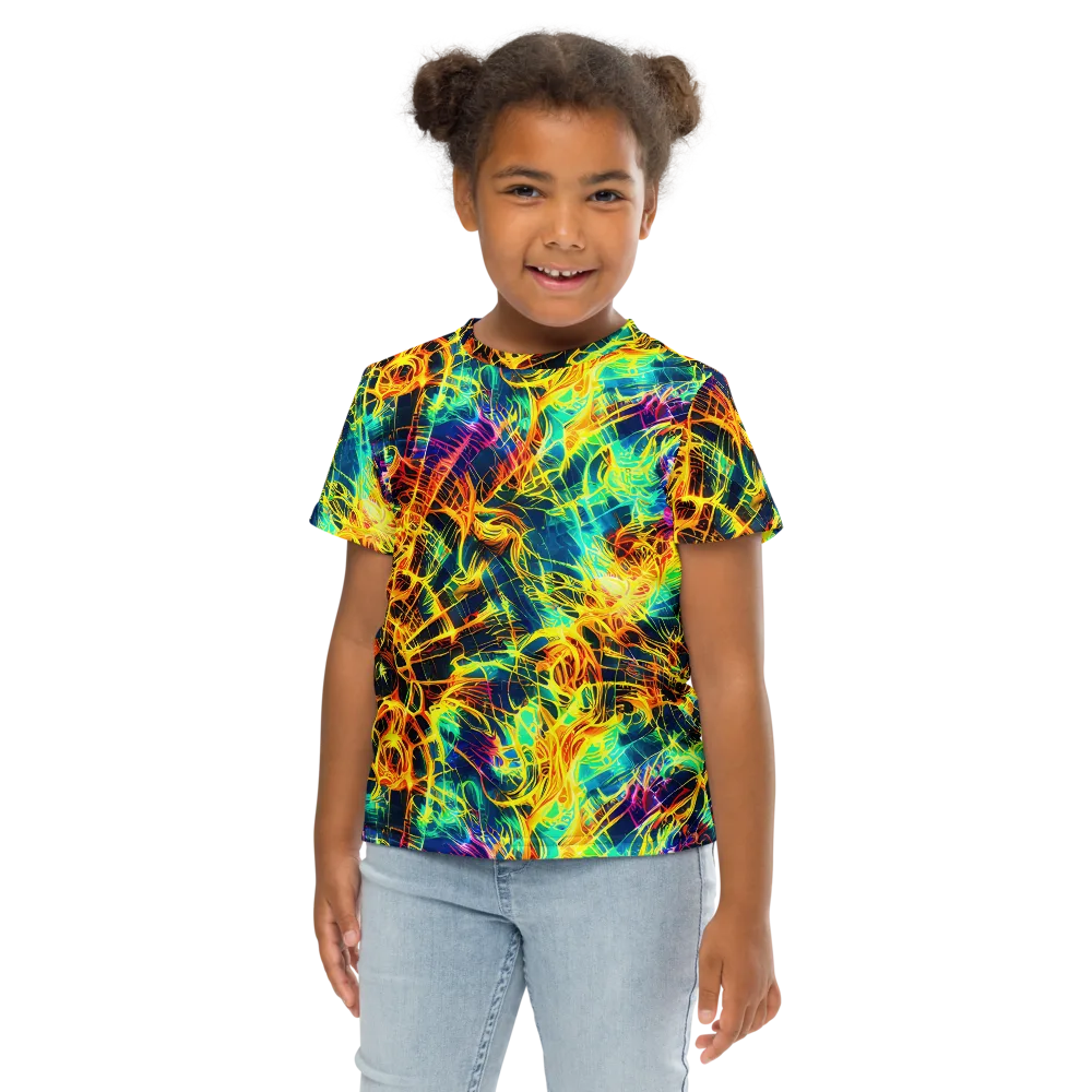 Kapp's Kaleidoscope on Kids Crew Neck T-Shirt — Front