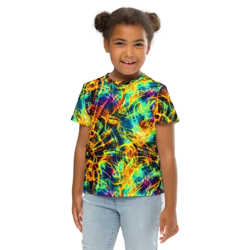 Kapp's Kaleidoscope on a Kids Crew Neck T-Shirt