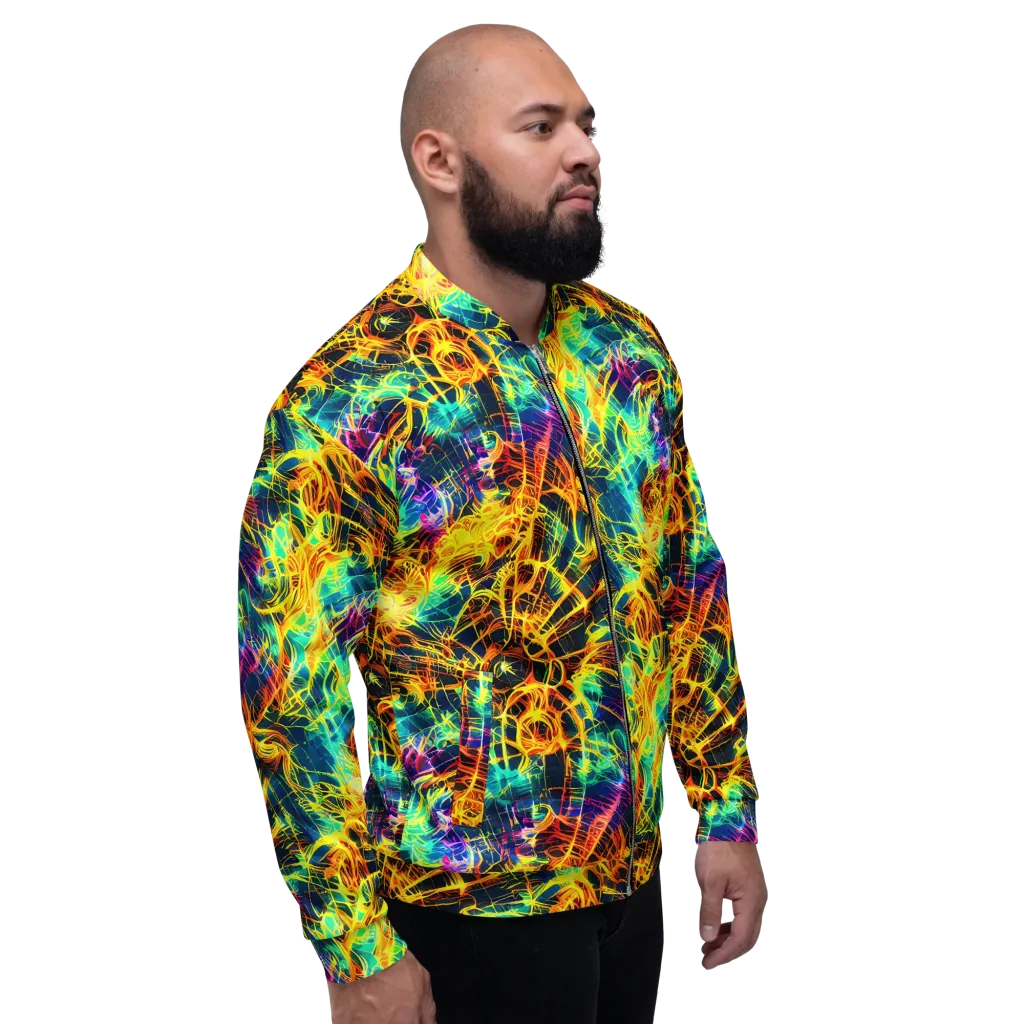 Kapp's Kaleidoscope on Bomber Jacket — Right