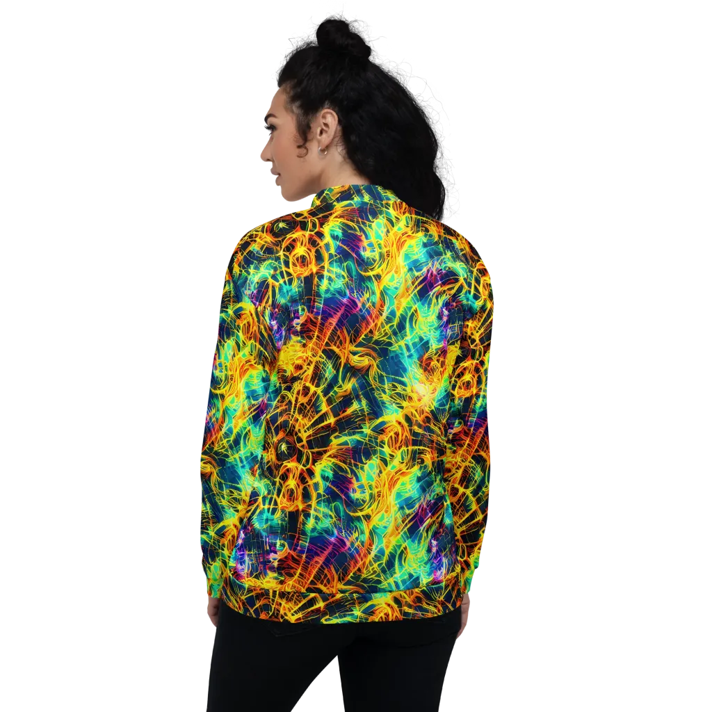Kapp's Kaleidoscope on Bomber Jacket — Back
