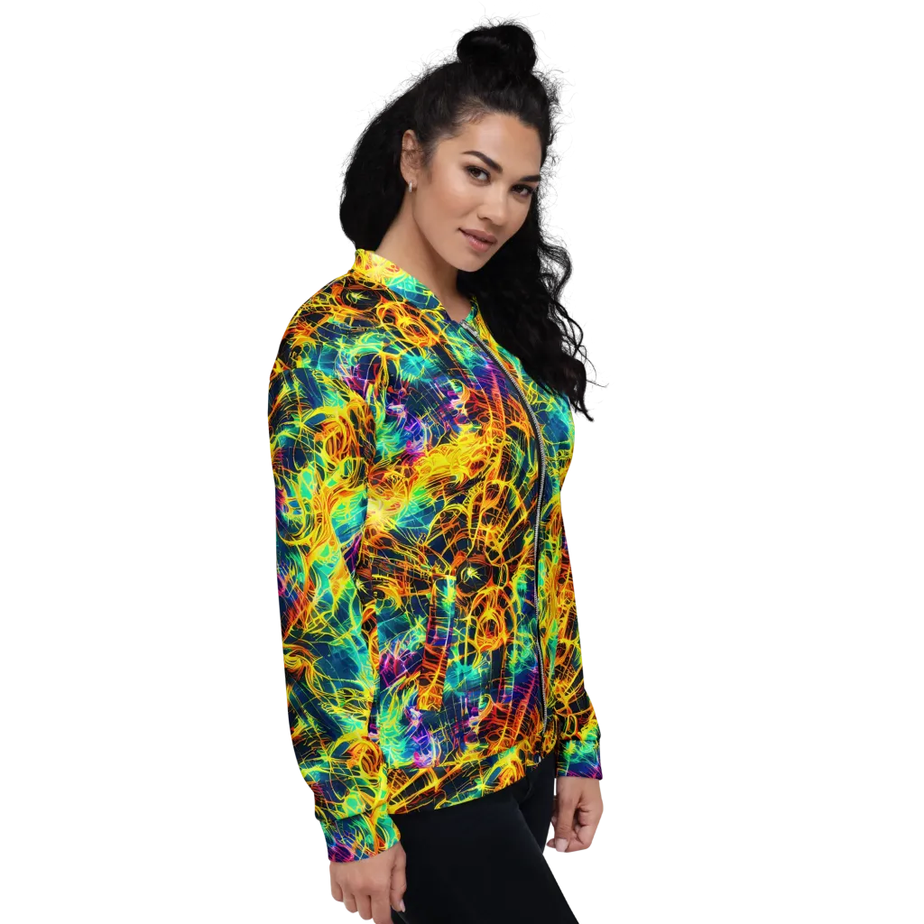 Kapp's Kaleidoscope on Bomber Jacket — Right