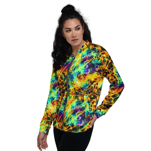 Kapp's Kaleidoscope on a Bomber Jacket
