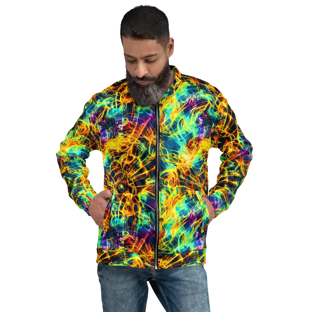 Kapp's Kaleidoscope on Bomber Jacket — Front