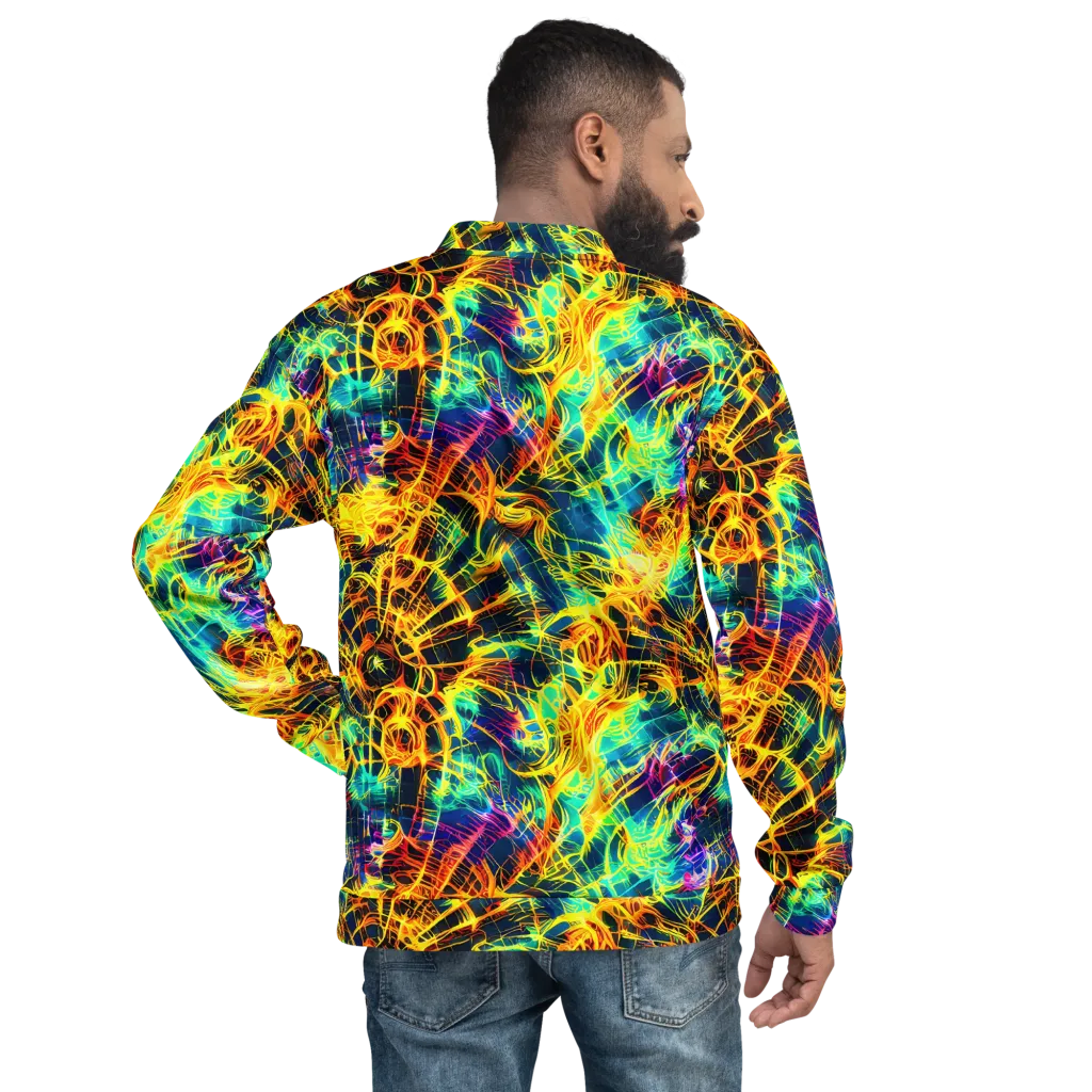 Kapp's Kaleidoscope on Bomber Jacket — Back
