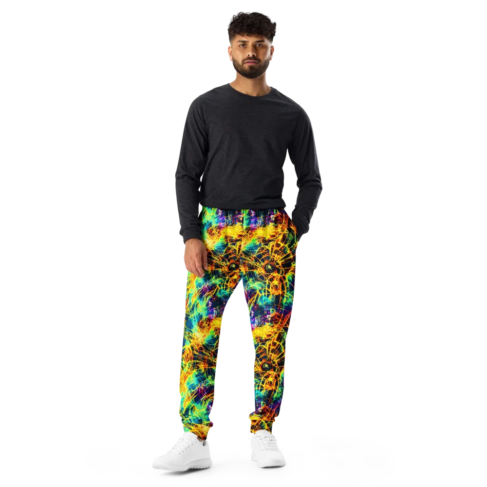Kapp's Kaleidoscope on Men's Joggers — Front