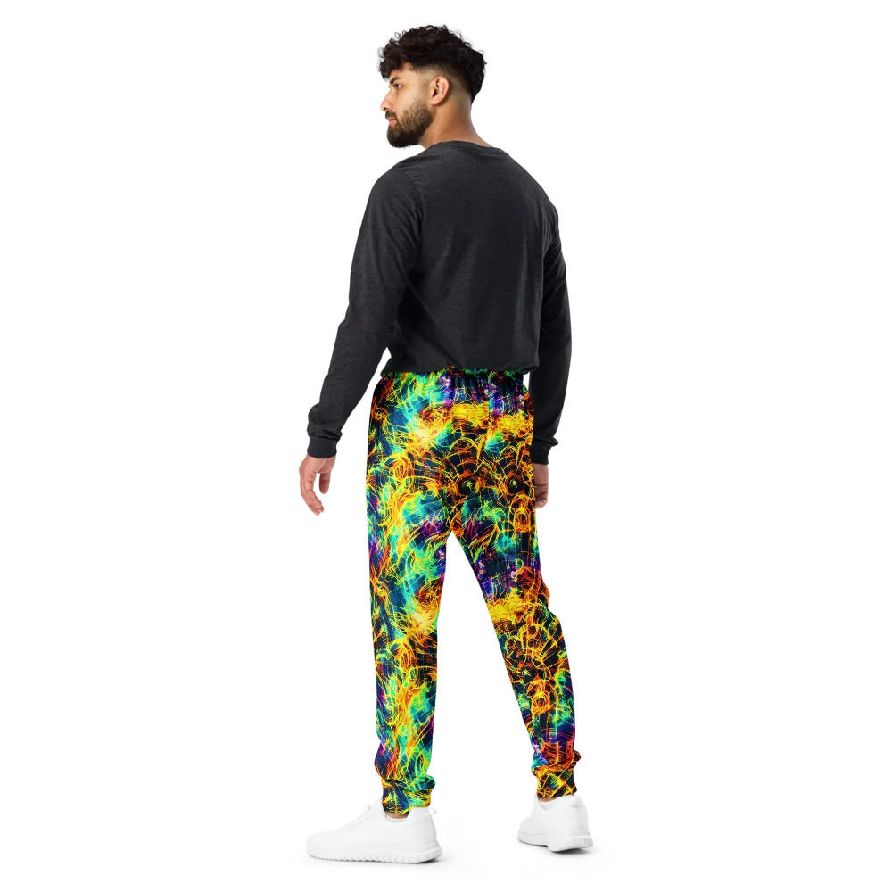 Kapp's Kaleidoscope on Men's Joggers — Back