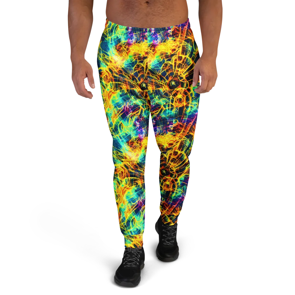 Kapp's Kaleidoscope on Men's Joggers — Front