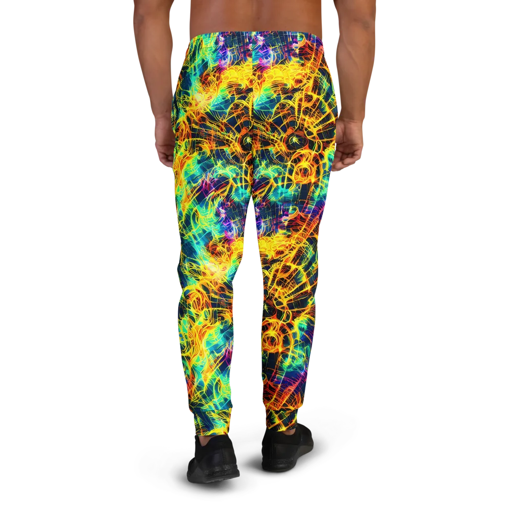 Kapp's Kaleidoscope on Men's Joggers — Back