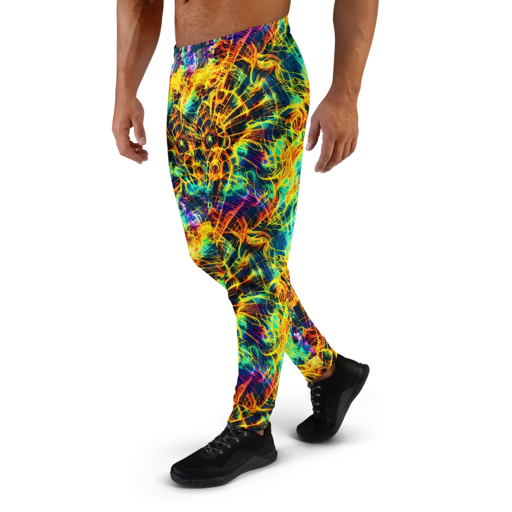 Kapp's Kaleidoscope on Men's Joggers — Left