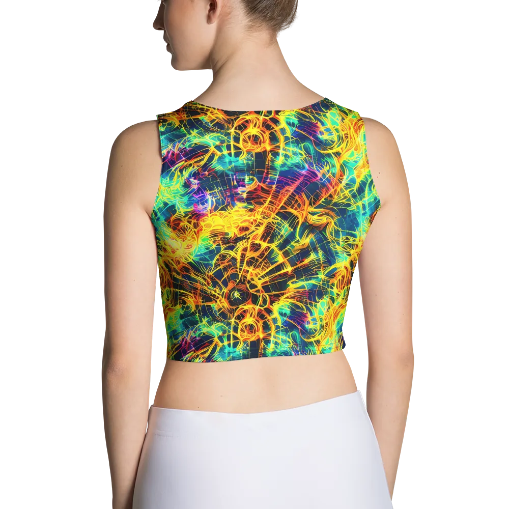 Kapp's Kaleidoscope on Crop Top — Back
